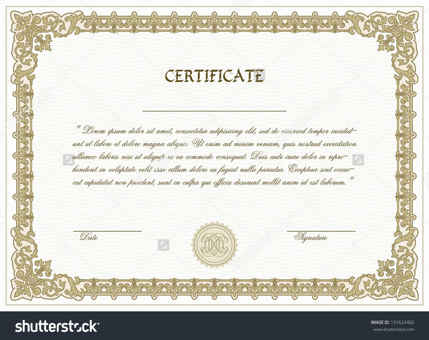 High Resolution Certificate Template - Atlantaauctionco Within High Resolution Certificate Template