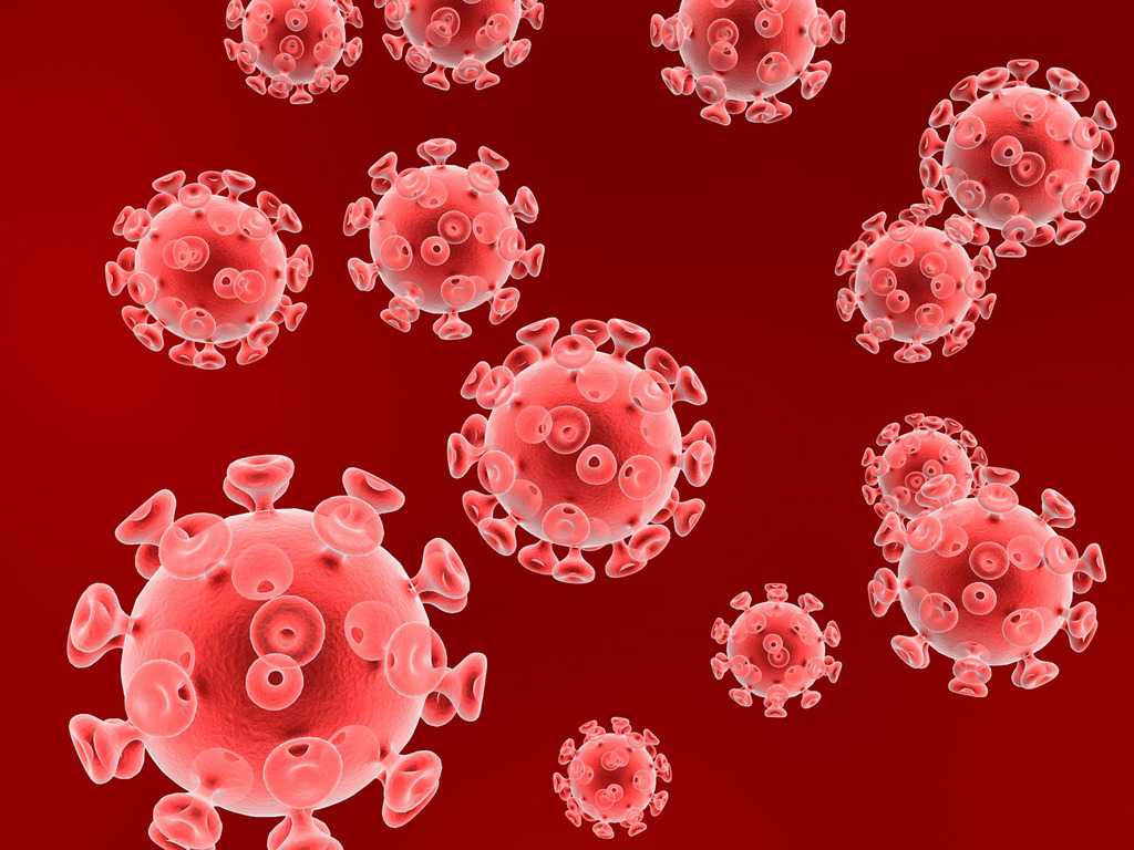 Hiv Virus Particles Backgrounds For Powerpoint – Health And Inside Virus Powerpoint Template Free Download