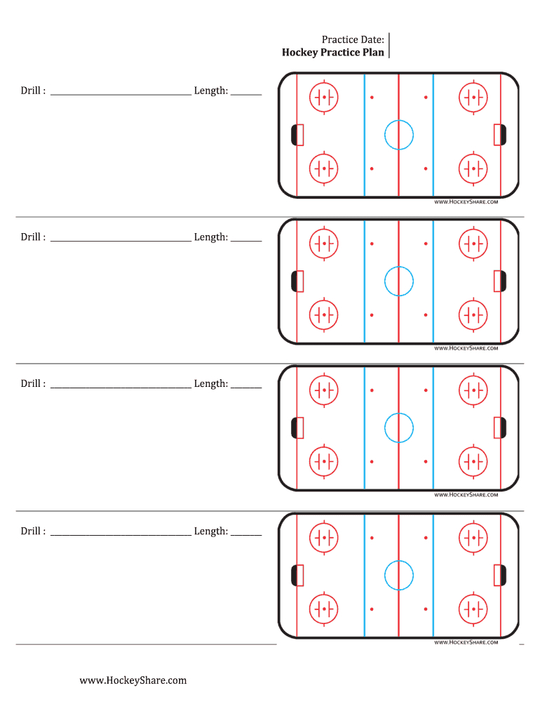 Hockey Practice Sheeyts - Fill Online, Printable, Fillable Pertaining To Blank Hockey Practice Plan Template