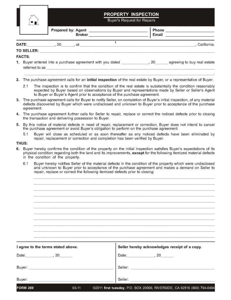 Home Inspection Report Form Pdf And Free Home Inspection Throughout Home Inspection Report Template Pdf
