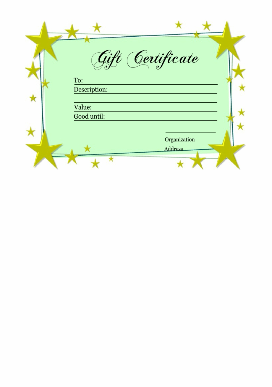 Homemade Gift Certificate Template – Printable Gift Vouchers Intended For Homemade Gift Certificate Template