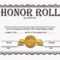 Honor Roll Certificates Template Regarding Honor Roll Certificate Template