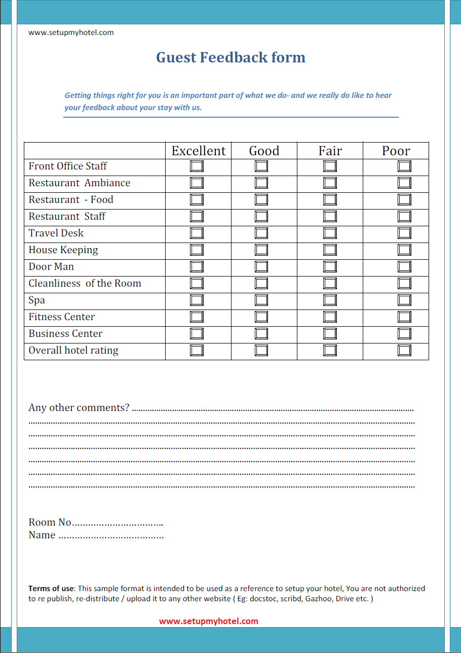Hotel Comment Card Template 11 Doubts About Hotel Comment Intended For Restaurant Comment Card Template