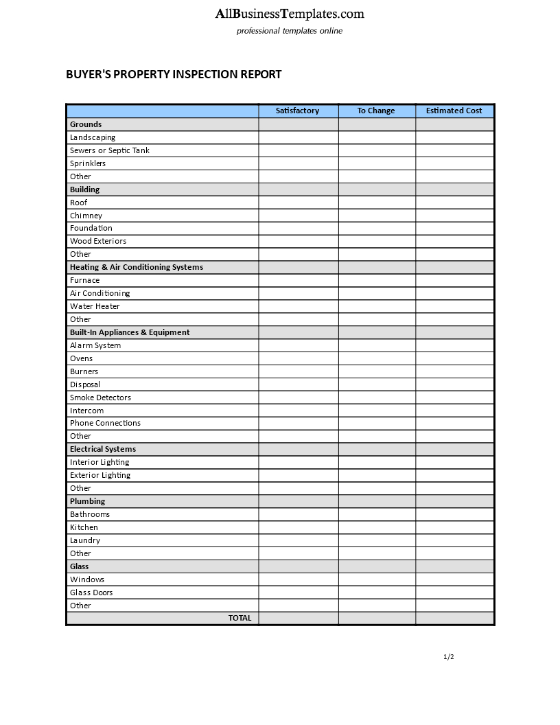 House Inspection Report Template Templates Home Format Free For Home Inspection Report Template Free