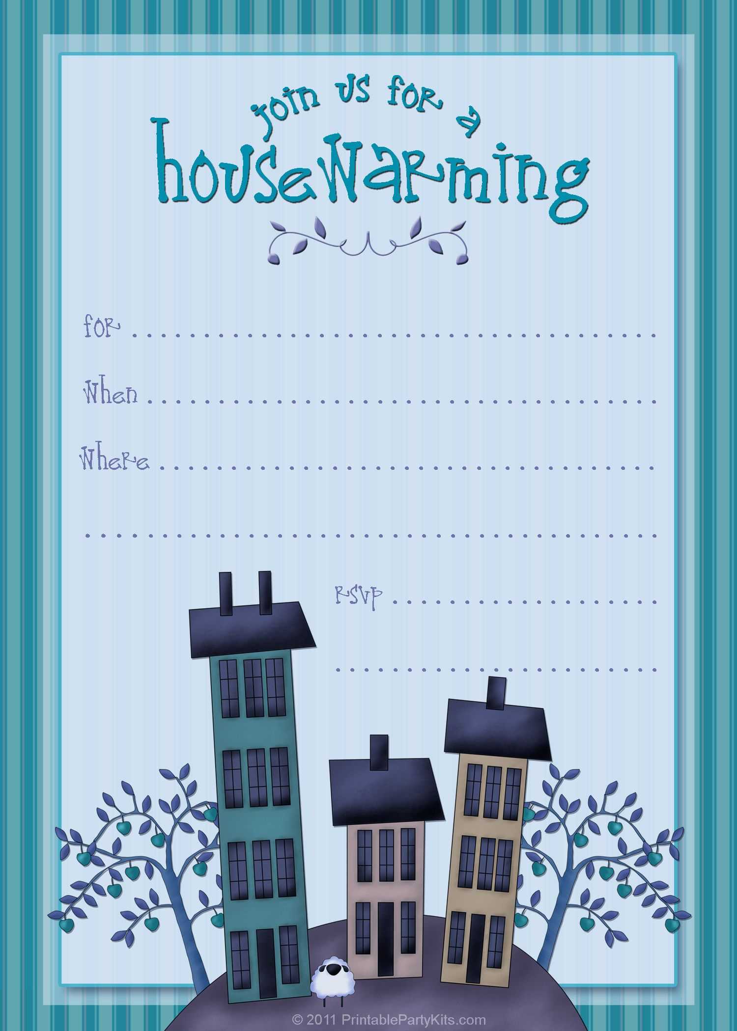 Housewarming Invite Template | Housewarming Invitation Inside Free Housewarming Invitation Card Template