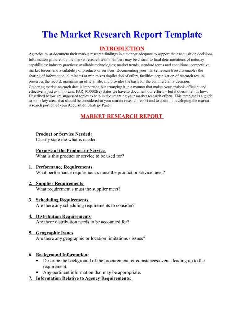 How A Market Research Benefits Your Business | Free Inside Market Research Report Template