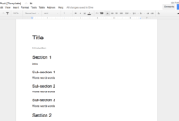 How To Create Effective Document Templates pertaining to Google Word Document Templates