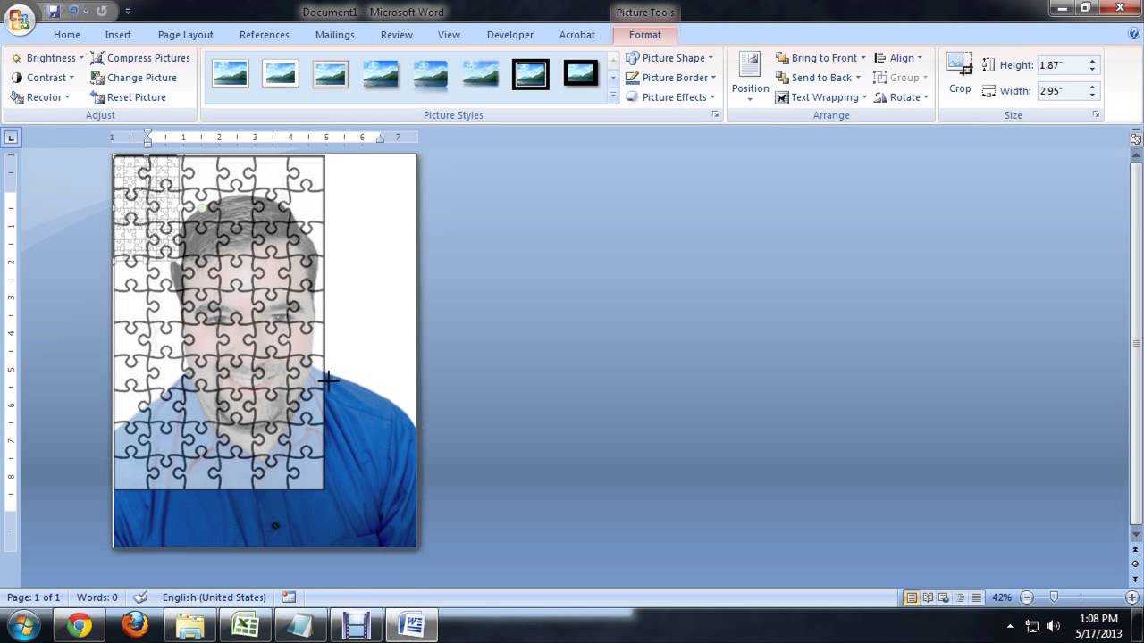 How To Create Jigsaw Puzzles In Microsoft Word, Powerpoint Or Publisher :  Tech Niche For Jigsaw Puzzle Template For Word