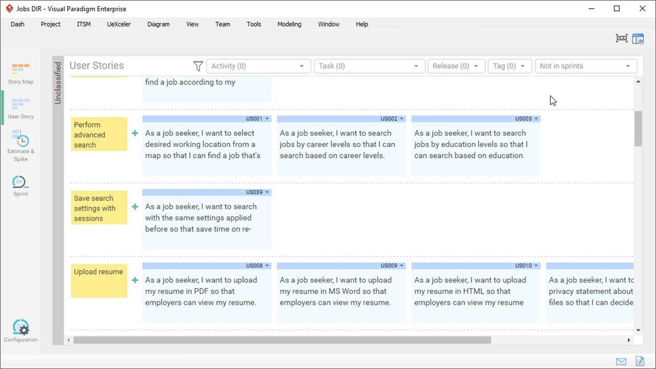 How To Create User Story Directly From An Epic Throughout User Story Word Template
