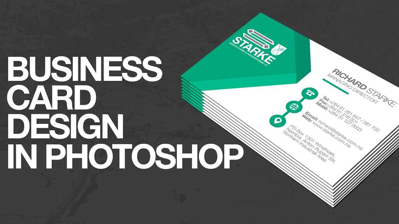 How To Design A Business Card In Photoshop With Regard To Create Business Card Template Photoshop