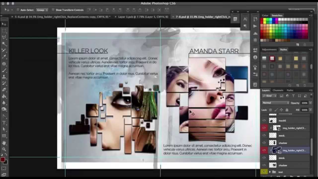 How To Design A Progessional 12 Page Brochure In Photoshop For 12 Page Brochure Template