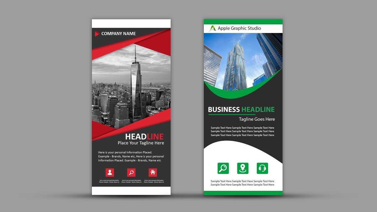 How To Design Roll Up Banner For Business | Photoshop Tutorial Pertaining To Pop Up Banner Design Template
