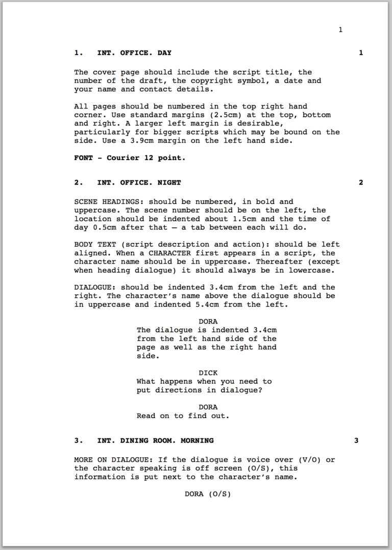 how-to-format-a-screenplay-australian-writers-centre-blog-throughout