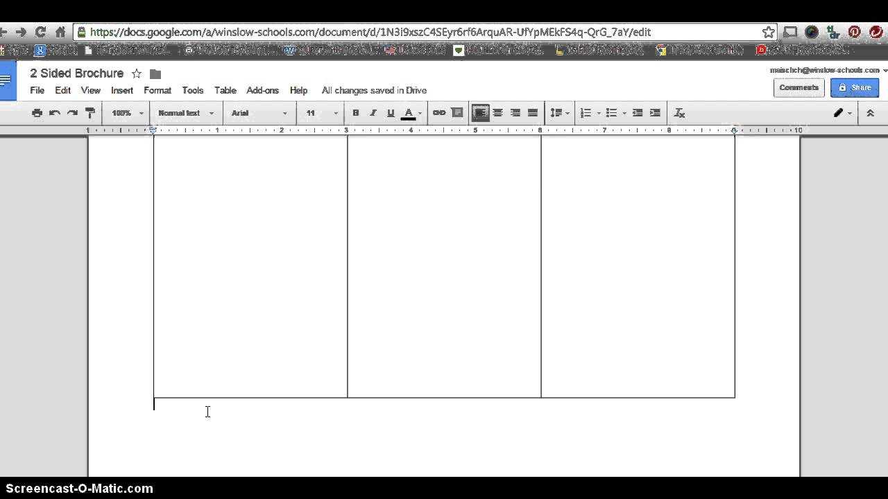 How To Make 2 Sided Brochure With Google Docs In Brochure Template Google Docs