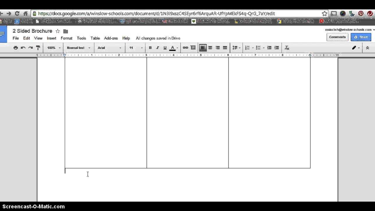 How To Make 2 Sided Brochure With Google Docs In Brochure Template Google Drive