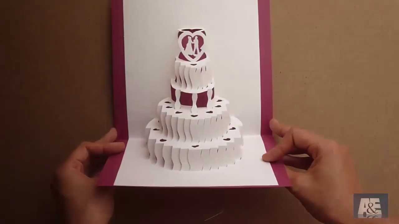 How To Make A Amazing Wedding Cake Pop Up Card Tutorial – Free Template Pertaining To Wedding Pop Up Card Template Free