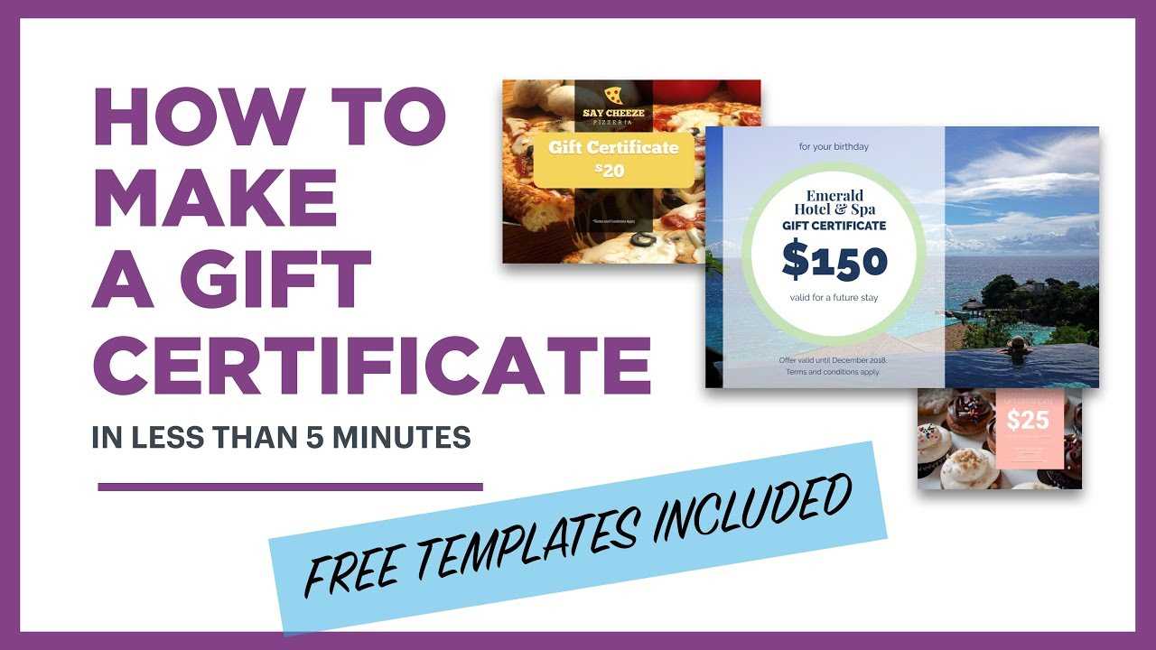 How To Make A Gift Certificate (Free Template Included) Throughout Publisher Gift Certificate Template