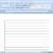 How To Make Lined Paper In Word 2007: 4 Steps (With Pictures) Inside Ruled Paper Word Template