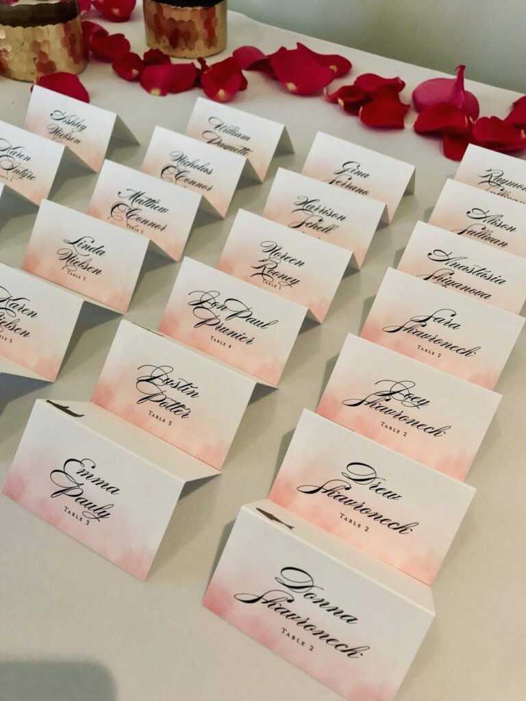 How To Make Place Cards In Michaels Place Card Template