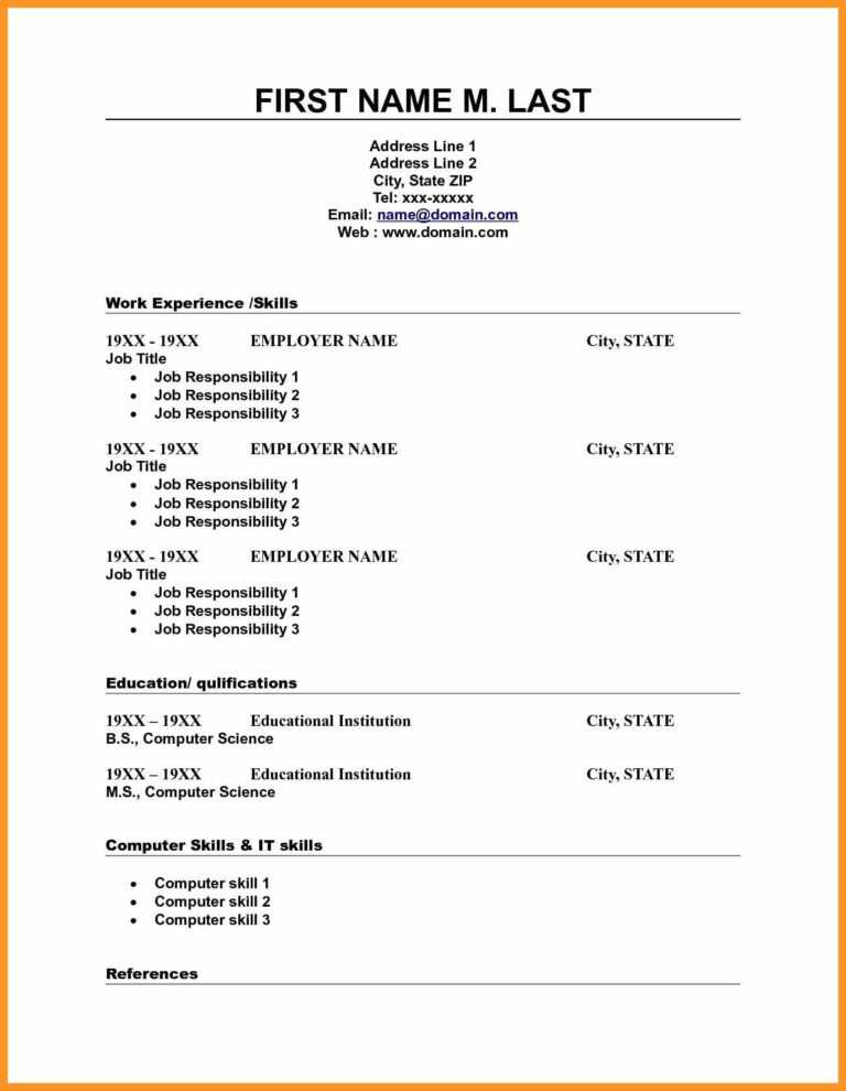 How To Make Resume On Microsoft Word | Bio Letter Format with How To ...