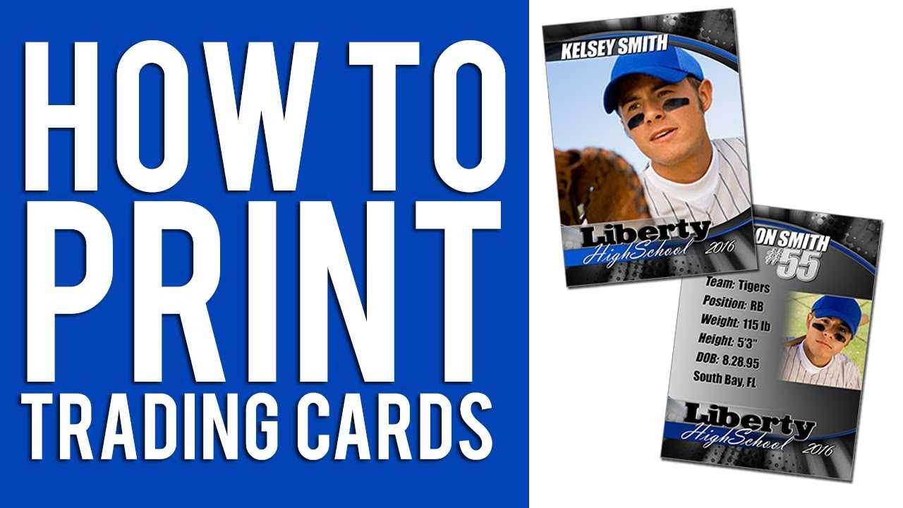 How To Print Custom Trading Cards Tutorial For Custom Baseball Cards Template