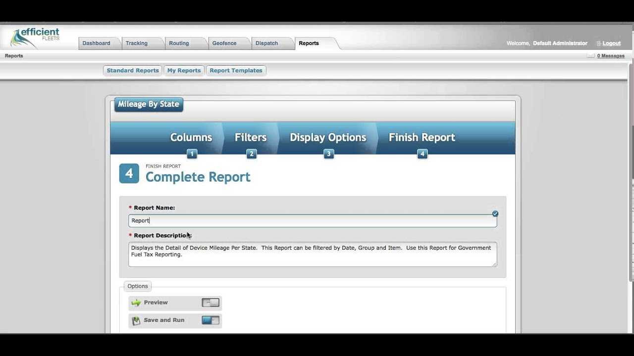 How To Setup A Mileagestate Report Template – Milo Fleet Management  System Within Fleet Report Template