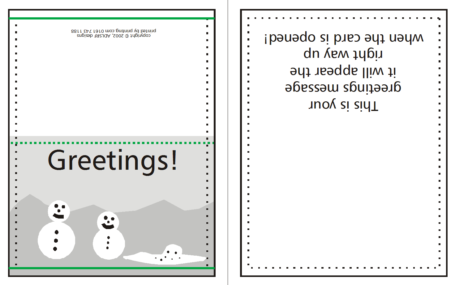 How To Supply Greeting/christmas Cards | W3Pedia Throughout Birthday Card Indesign Template