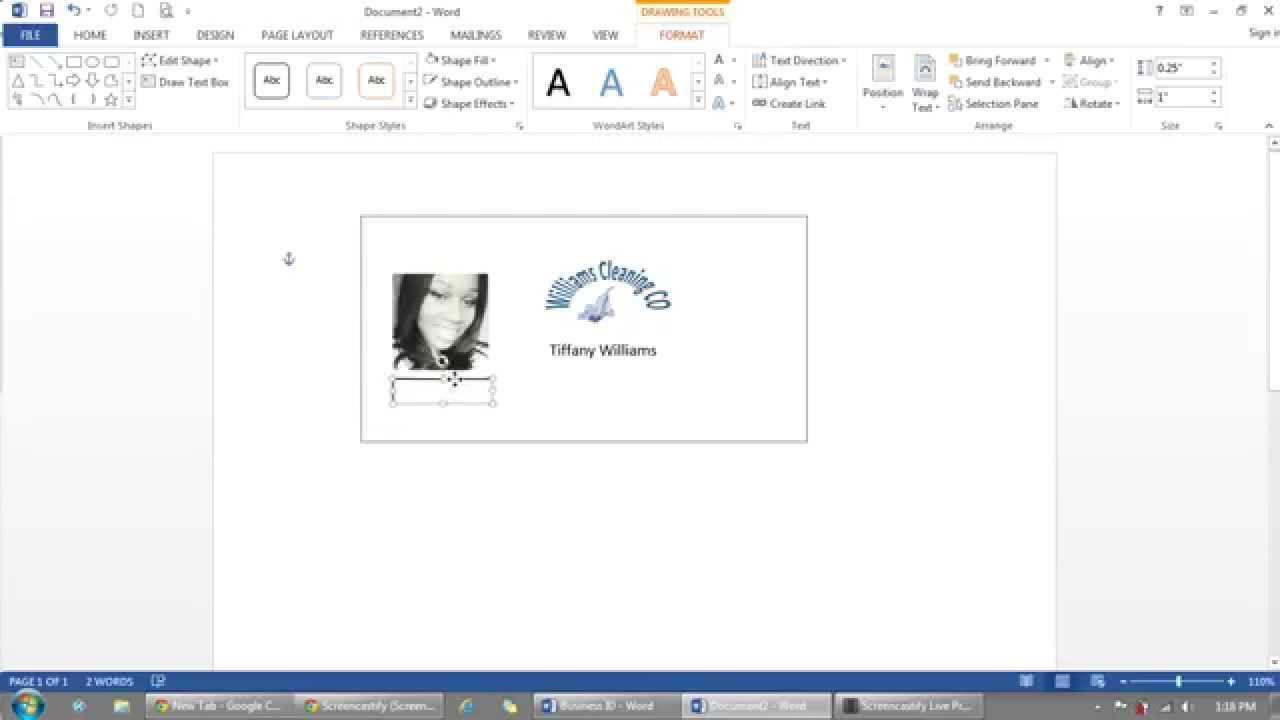 How To Use Microsoft Word To Make Id Badges Intended For Id Card Template For Microsoft Word