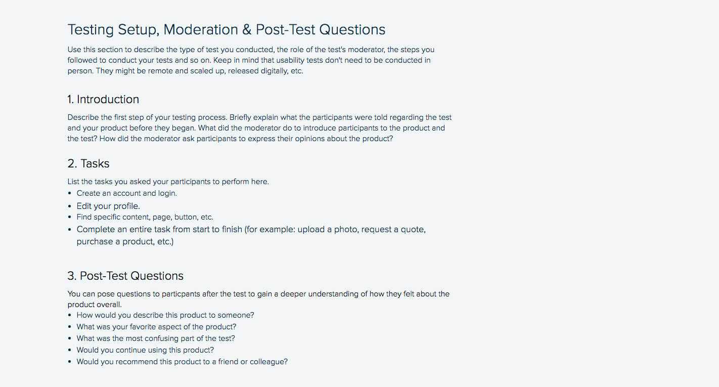 How To Write A Usability Testing Report (With Samples Pertaining To Usability Test Report Template