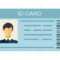 Id Card Isolated On White Background. Identification Card Icon with regard to Personal Identification Card Template