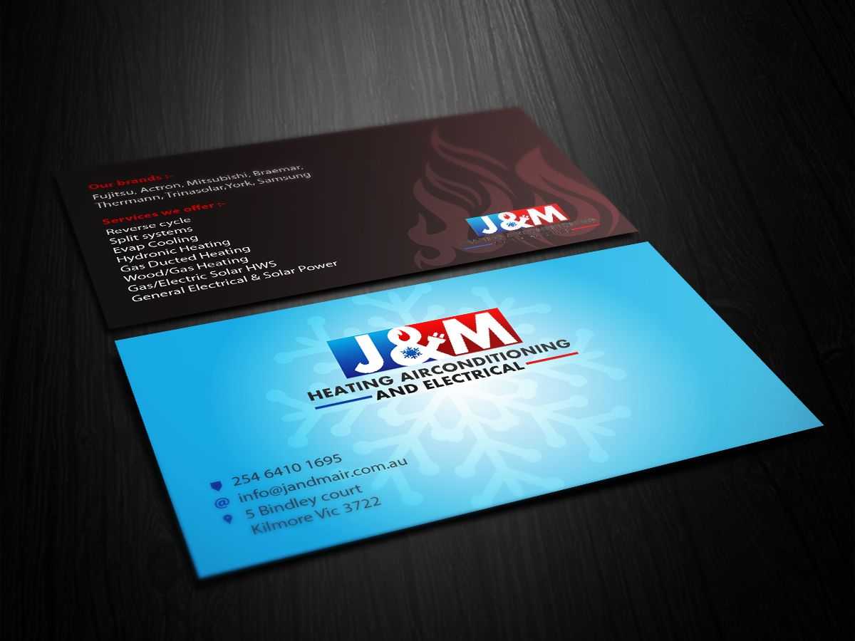 Image Result For Business Card Ideas For Hvac And Electrical Within Hvac Business Card Template