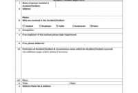 Incident Report Writing Examples Form Template Qld Accident inside Incident Report Form Template Qld