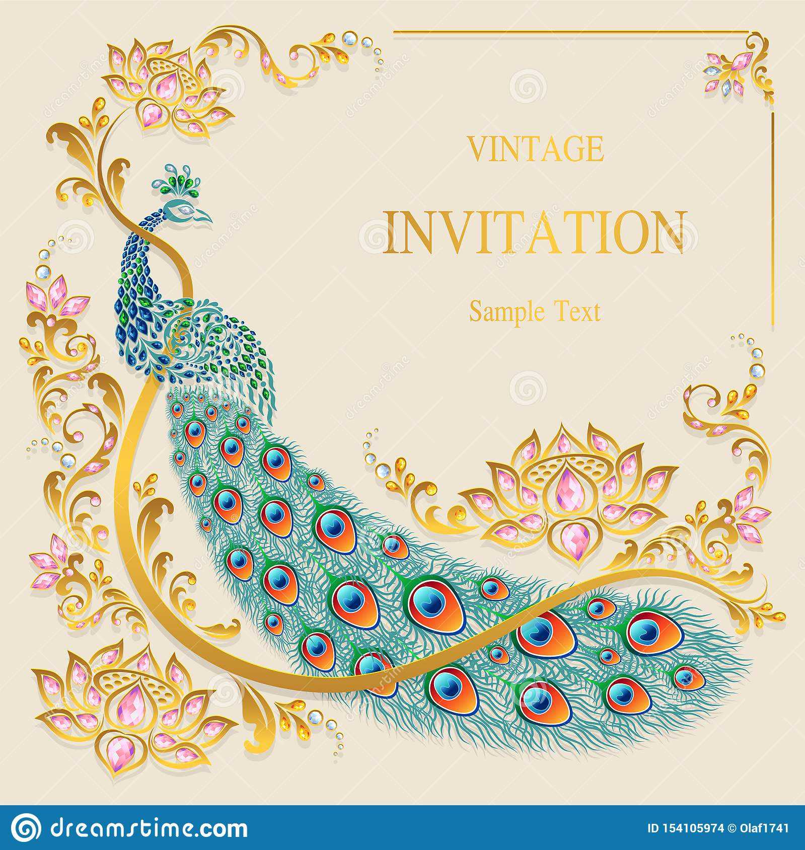 Indian Wedding Invitation Card Templates . Stock Vector With Regard To Indian Wedding Cards Design Templates