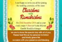 Indian Wedding Invitation Wordings Psd Template Free For with Indian Wedding Cards Design Templates
