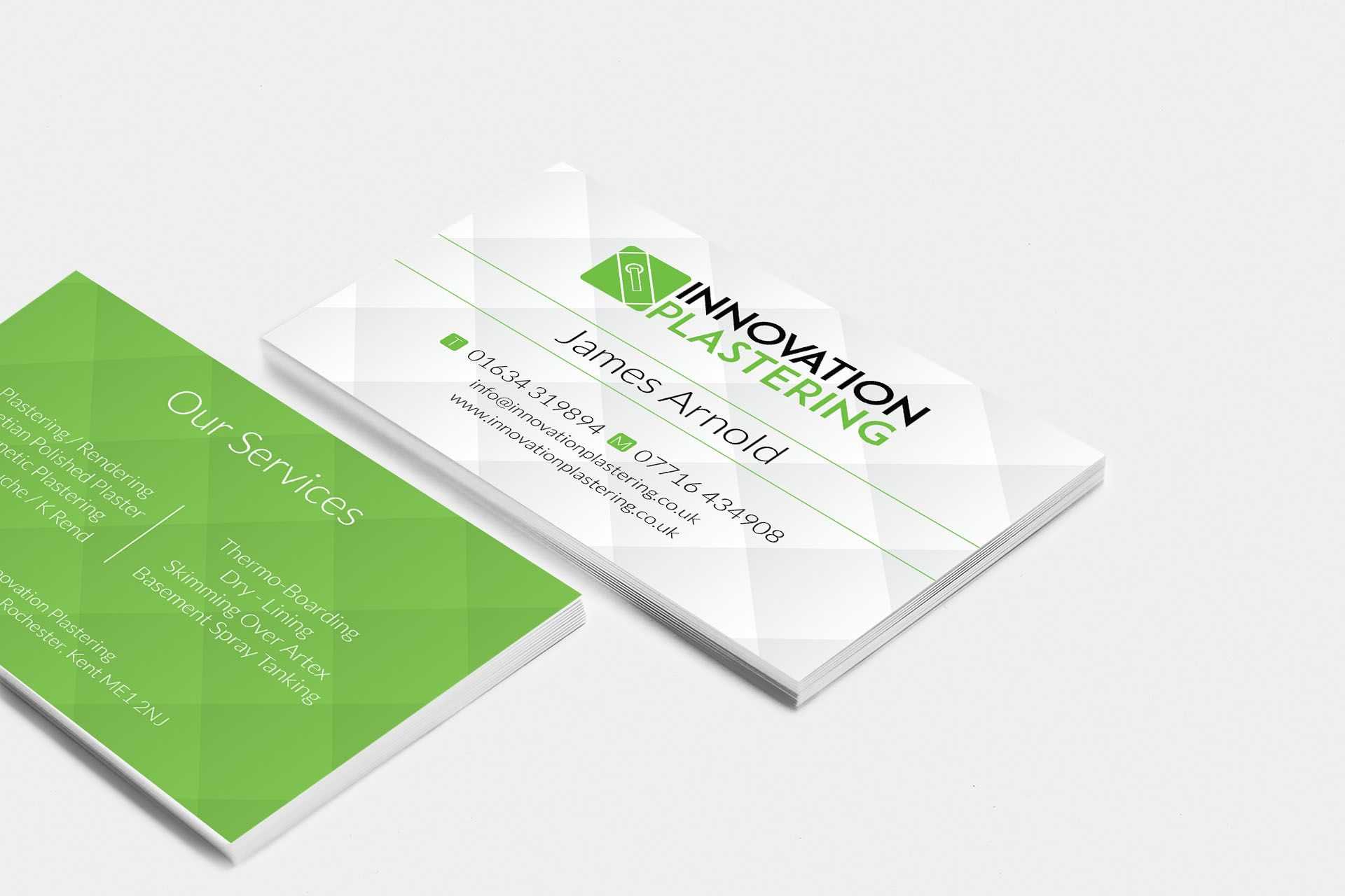 Innovation Plastering Business Card Design #businesscard Regarding Plastering Business Cards Templates