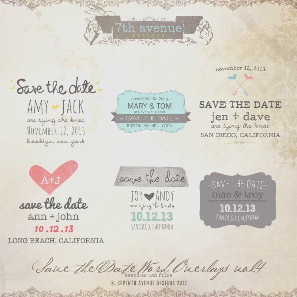 Inspired Save The Date Vorlage Word Template Ferdin Inside Save The Date Template Word
