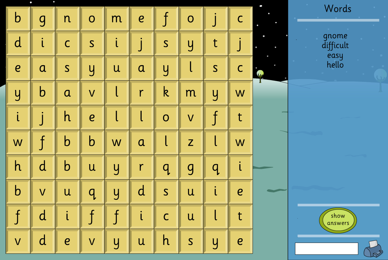 Interactive Word Search – Make Your Own Template – Literacy Throughout Word Sleuth Template