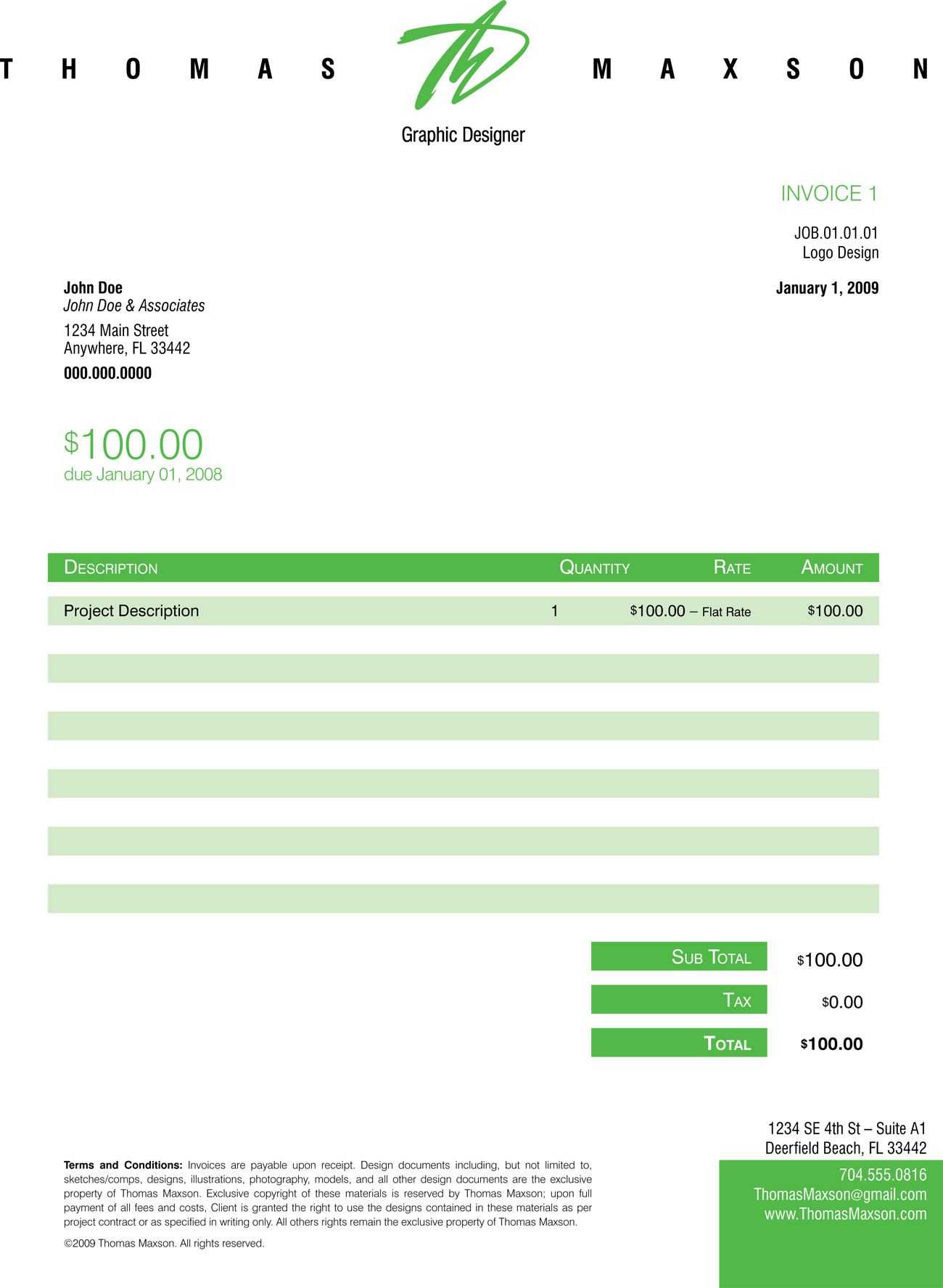 Invoice Like A Pro: Design Examples And Best Practices With Regard To Web Design Invoice Template Word