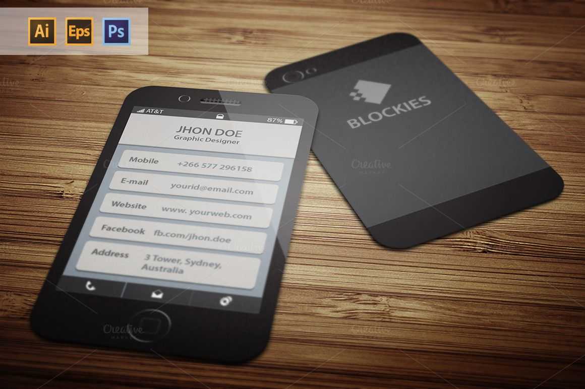 Iphone 6 (35% Off) Business Cardjigsawlab On Creative In Iphone Business Card Template