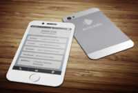 Iphone 6 (35% Off) Business Cardjigsawlab On regarding Iphone Business Card Template
