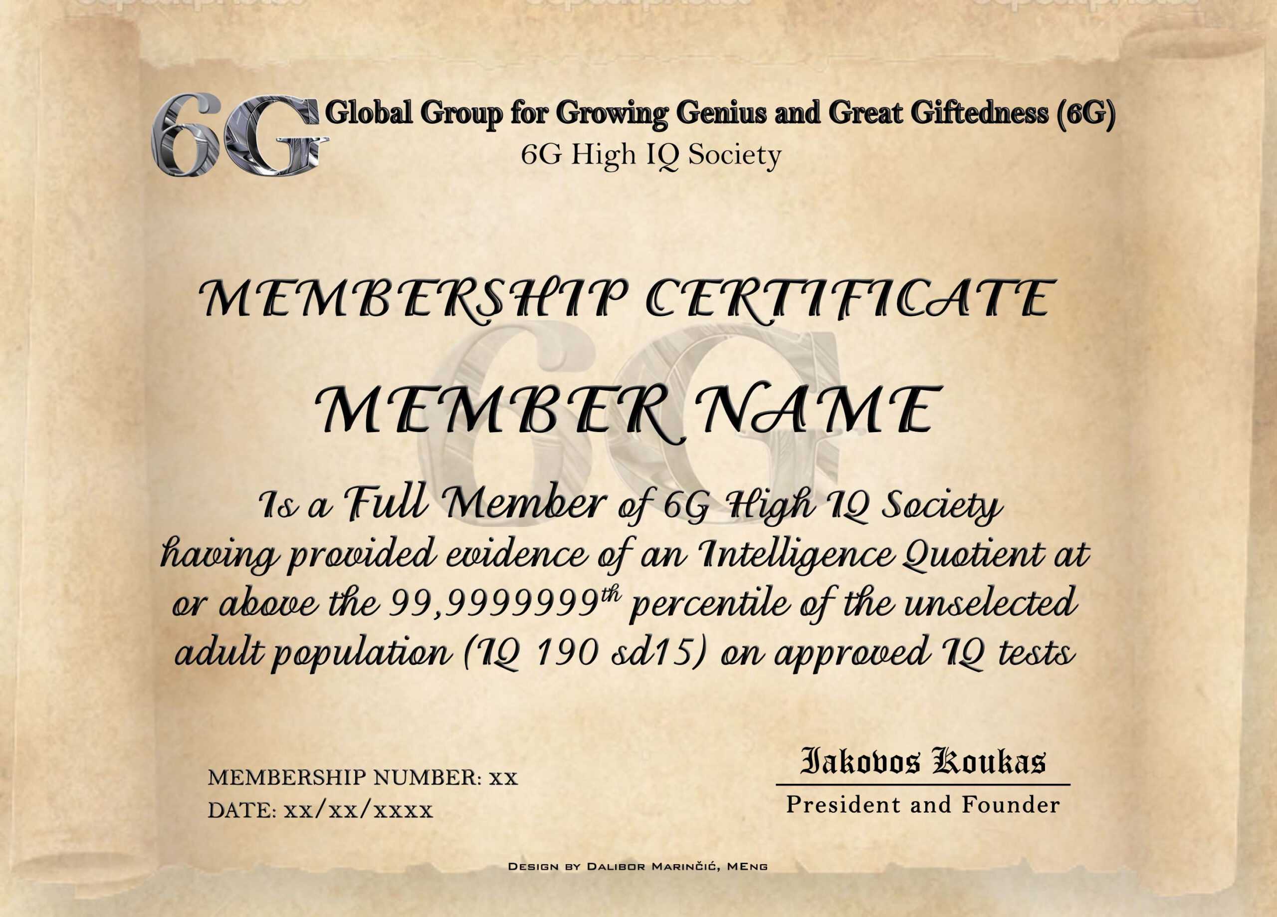 Iq Certificate Template – Atlantaauctionco Regarding Iq Certificate Template