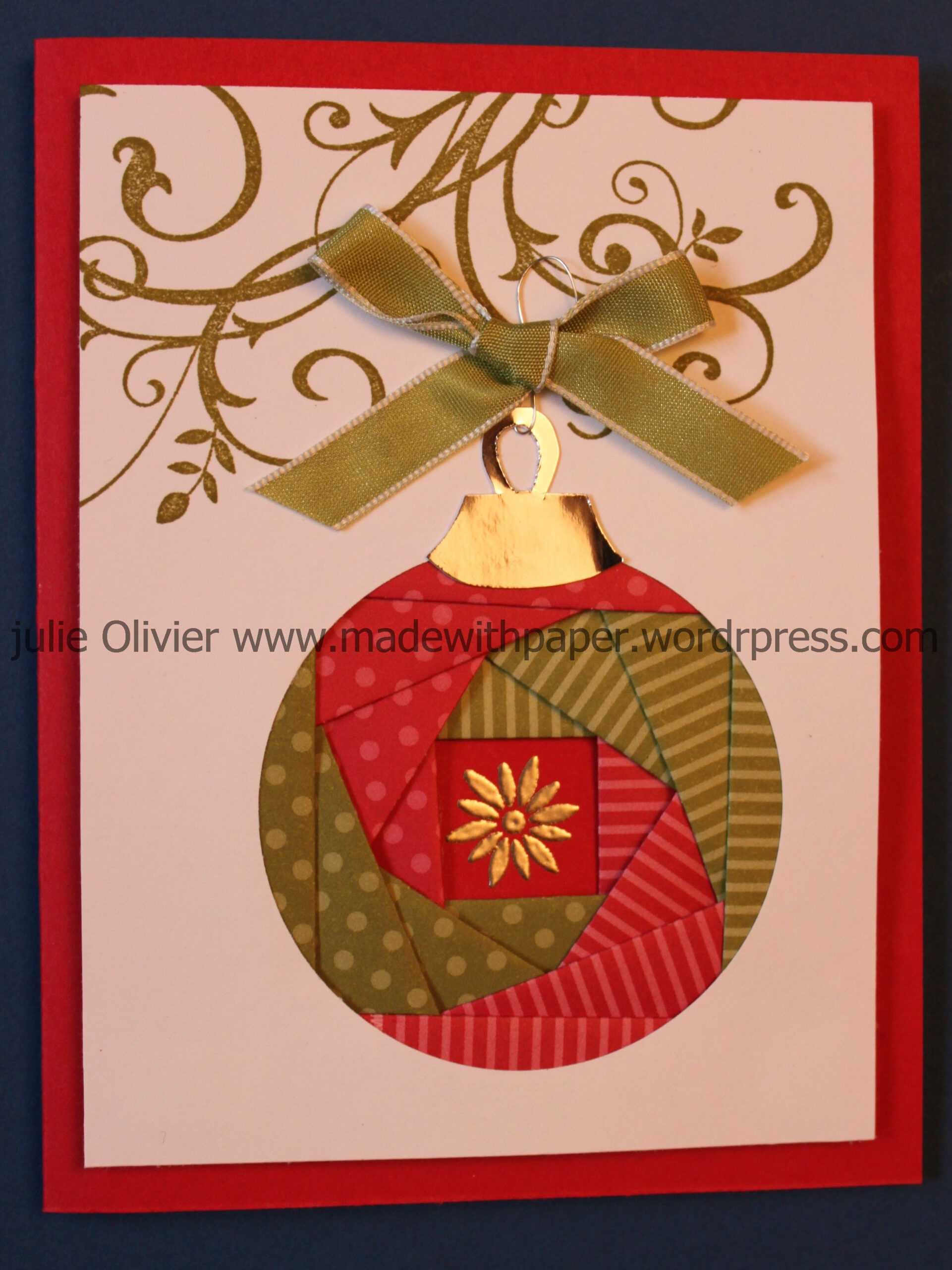 Iris Folding: Christmas Ornament | Cards – Iris Folding With Regard To Iris Folding Christmas Cards Templates