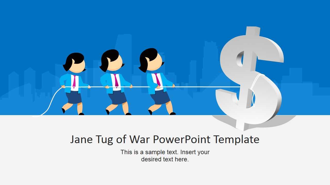 Jane Tug Of War Powerpoint Template Throughout Powerpoint Templates War