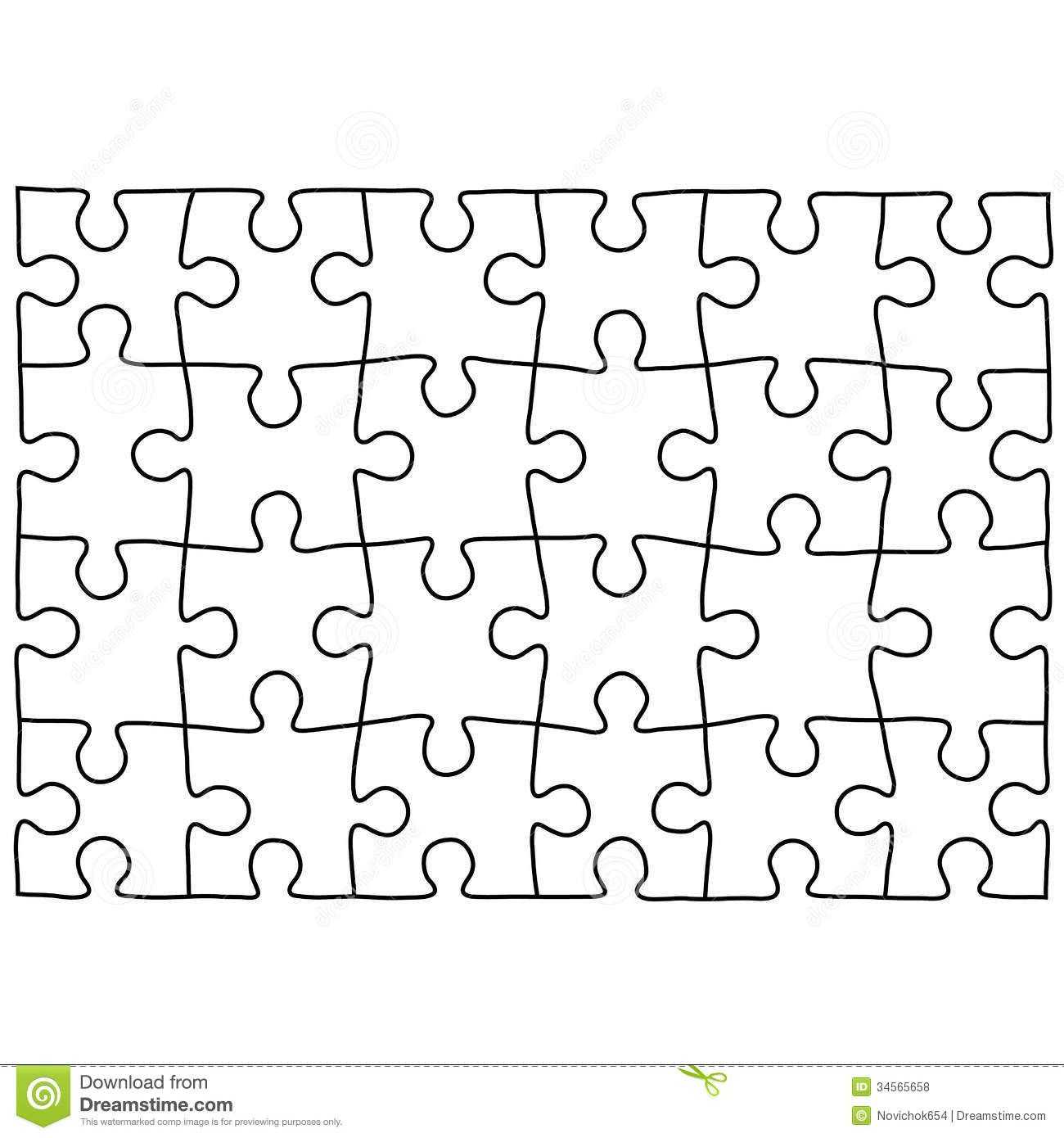 Jigsaw Puzzle Design Template | Free Puzzle Templates In For Jigsaw Puzzle Template For Word