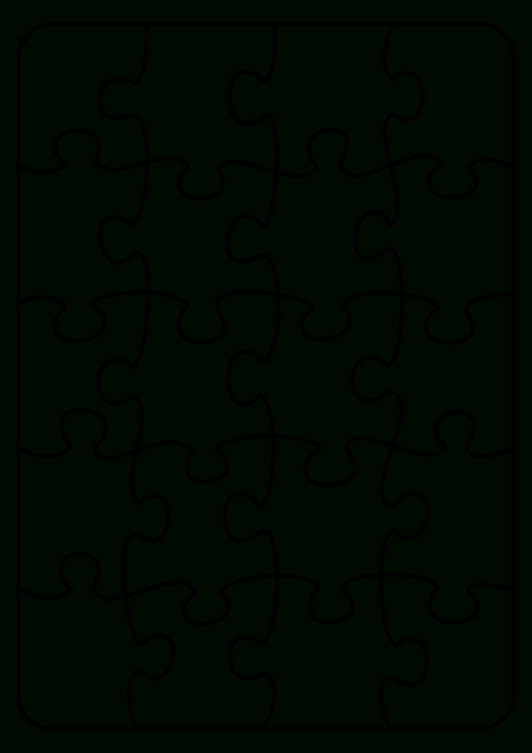 Jigsaw Puzzle Template. Endless Possibilities! Use With With Regard To Jigsaw Puzzle Template For Word