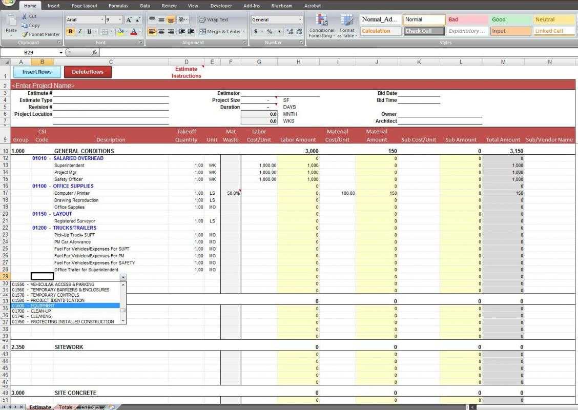 Job Order Cost Sheet Template – Taid.tk With Job Cost Report Template Excel