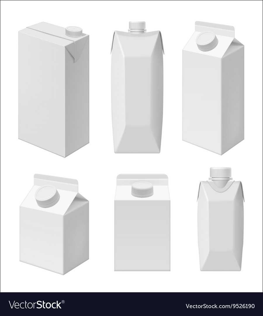 Juice And Milk Blank Packaging Template Regarding Blank Packaging Templates