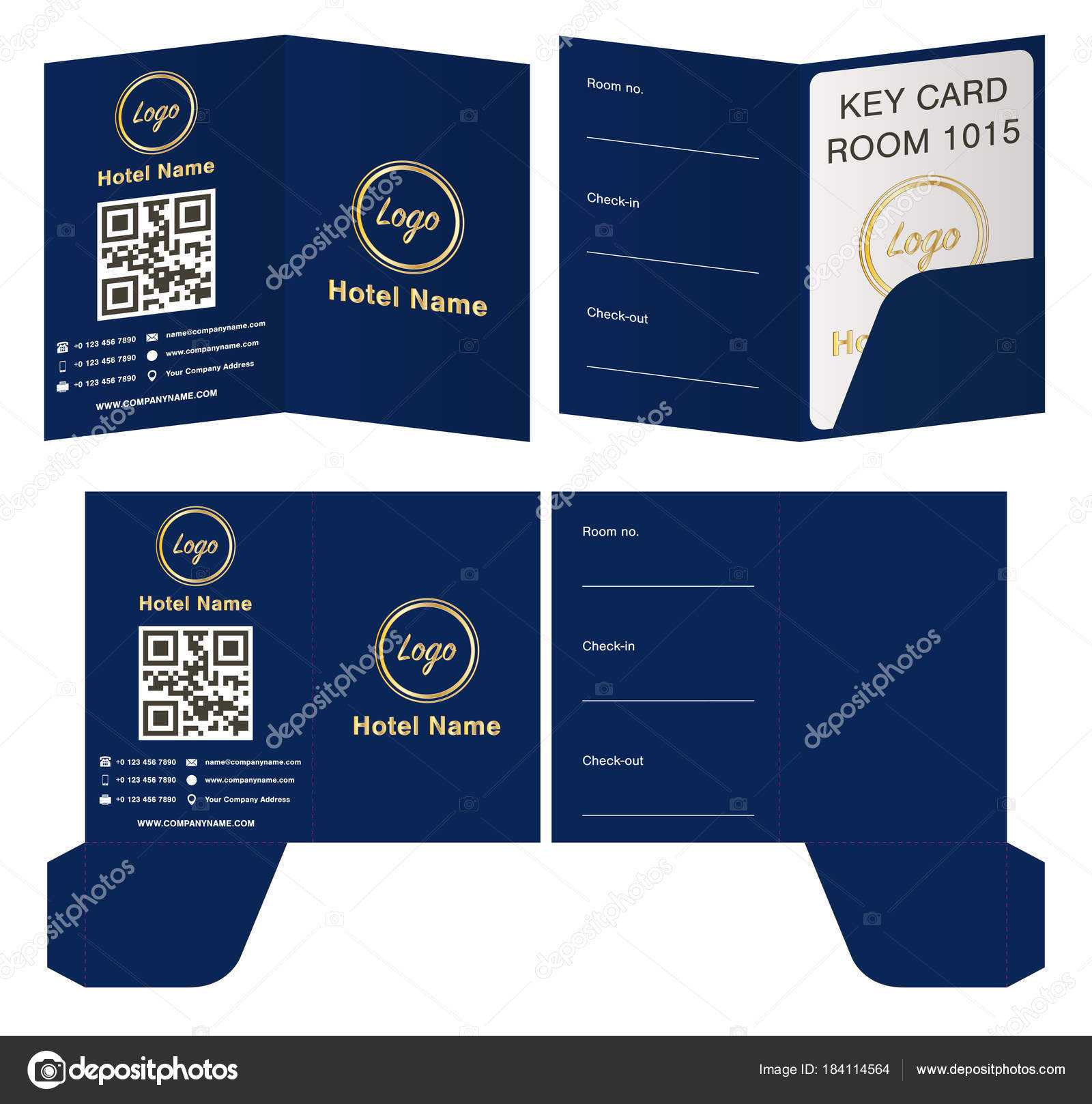 Key Card Holder Template | Hotel Key Card Holder Folder Regarding Hotel Key Card Template