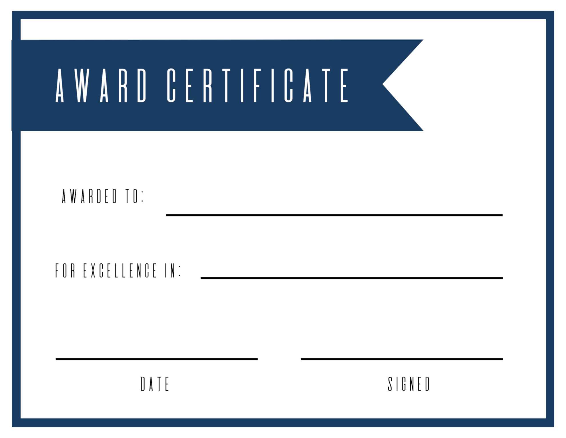 Kids Award Certificate Template Free For Running Certificates Templates Free
