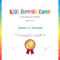 Kids Summer Camp Diploma Or Certificate Template Award Seal With.. Pertaining To Summer Camp Certificate Template